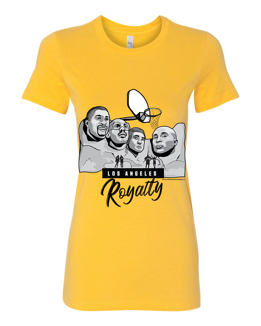 Mount Rushmore - Basketball Los Angeles Royalty (Gold Cotton) Women