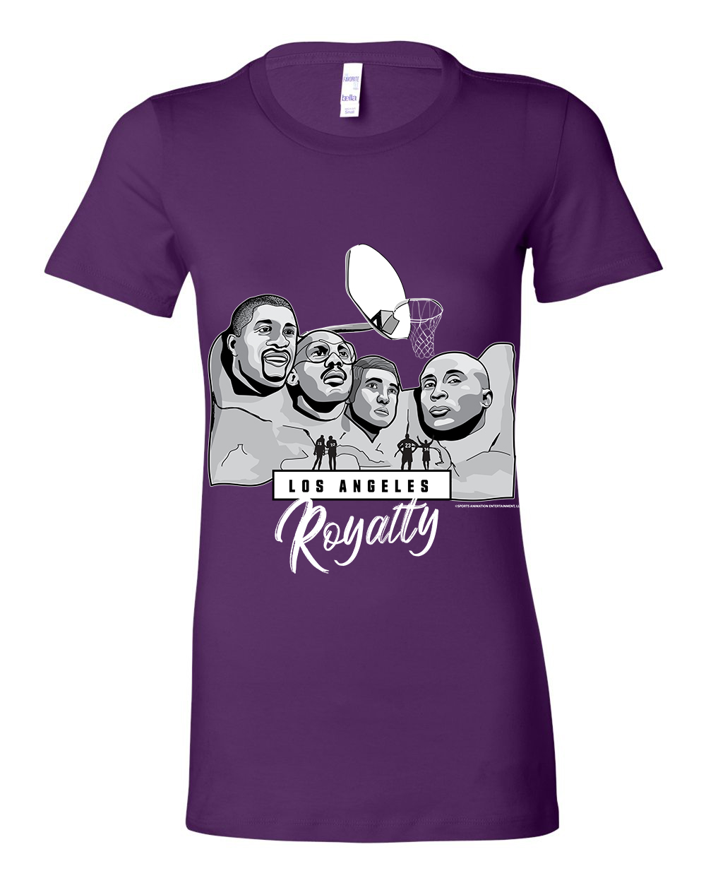 Mount Rushmore - Basketball Los Angeles Royalty (Purple Cotton) Women