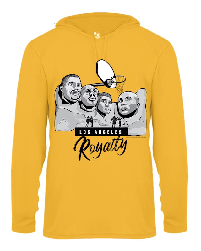 Basketball Los Angeles Royalty (Gold Dri-Fit Hoodie) Mount Rushmore