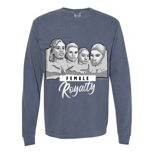 Mount Rushmore – Female Royalty (Denim Blue Long Sleeve Shirt)