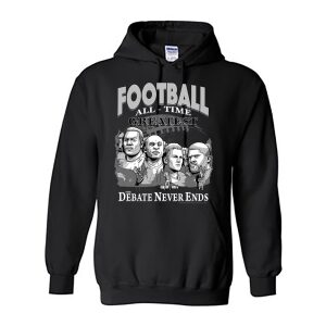 -Mount Rushmore – Football All-Time Greatest (Black Heavy Duty Hoodie)