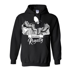 Mount Rushmore – Sneaker Royalty (Black Heavy Duty Hoodie)
