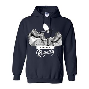 Mount Rushmore – Sneaker Royalty (Navy Blue Heavy Duty Hoodie)