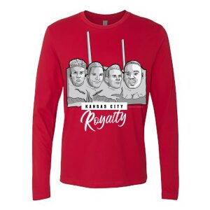 Mount Rushmore – Football Kansas City Royalty (Red Long Sleeve Shirt)