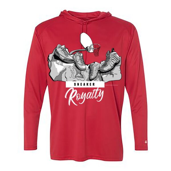 -Mount Rushmore – Sneaker Royalty (Red DriFit Hoodie)