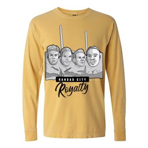 Mount Rushmore – Football Kansas City Royalty (Gold Long Sleeve Shirt)