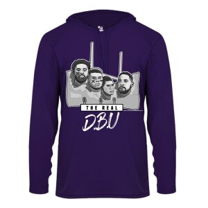 Mount Rushmore – LSU: The Real DBU (Defensive Back University) (Purple DriFit Hoodie)