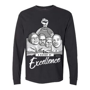 Mount Rushmore – Excellence (Black Long Sleeve Shirt)