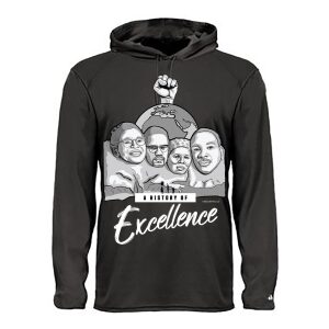 Mount Rushmore – Excellence (Black DriFit Hoodie)