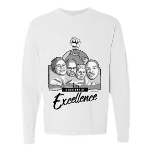 Mount Rushmore – Excellence (White Long Sleeve Shirt)