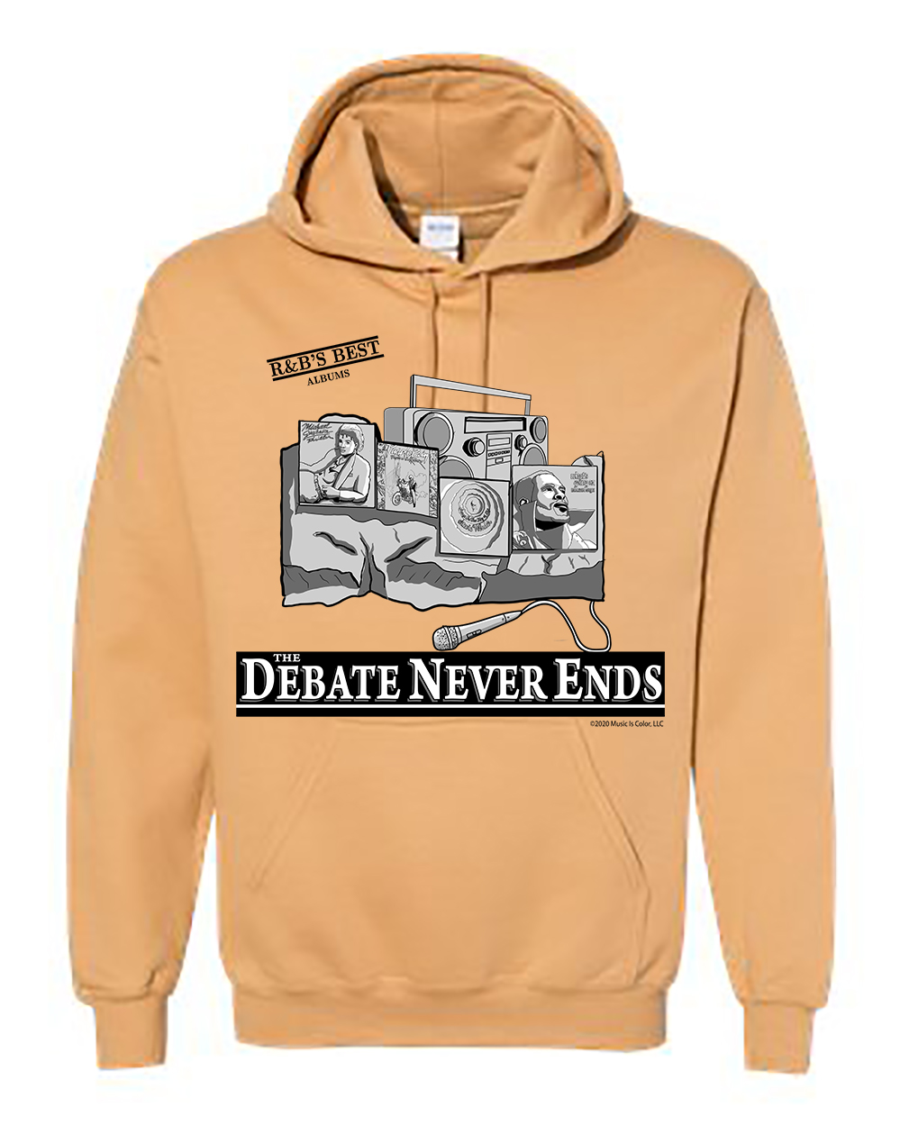 Mount Rushmore - R&B’s Best Albums (Gold Heavy Duty Hoodie)