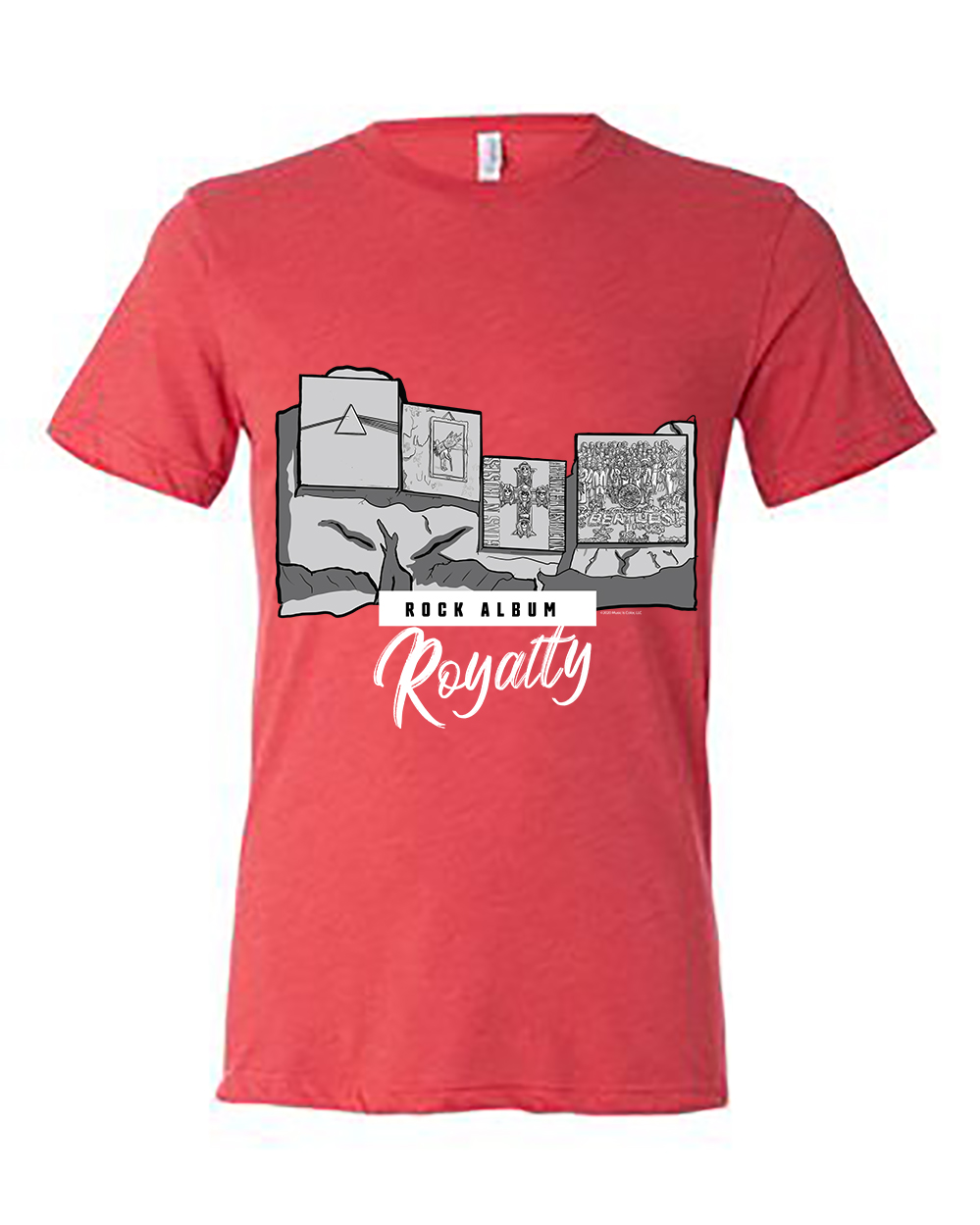 Mount Rushmore - Rock Album Royalty (Red Triblend)