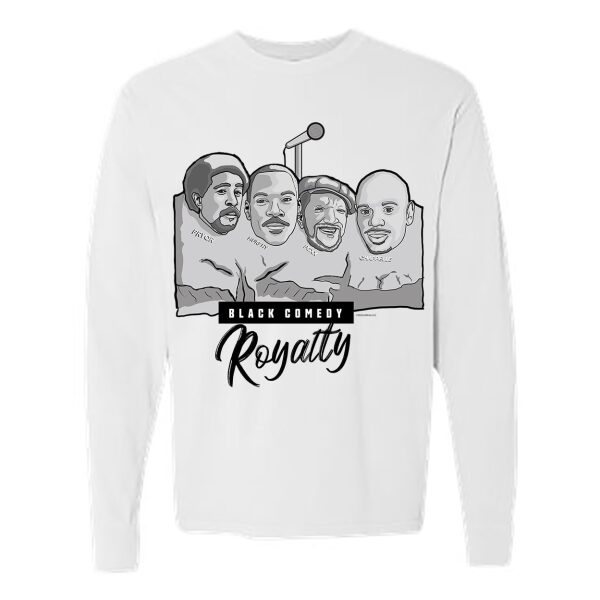 Mount Rushmore – Comedy (White Long Sleeve Shirt)