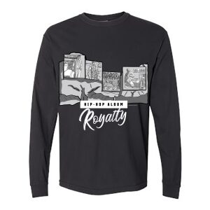 Mount Rushmore – Hip-Hop Album Royalty (Black Long Sleeve Shirt)