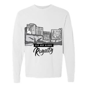 Mount Rushmore – Hip-Hop Album Royalty (White Long Sleeve Shirt)