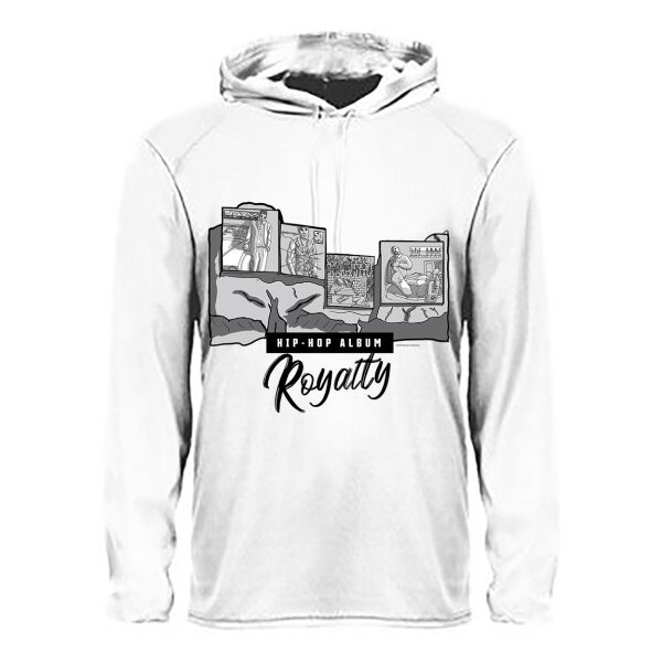 Mount Rushmore – Hip-Hop Album Royalty (White DriFit Hoodie)